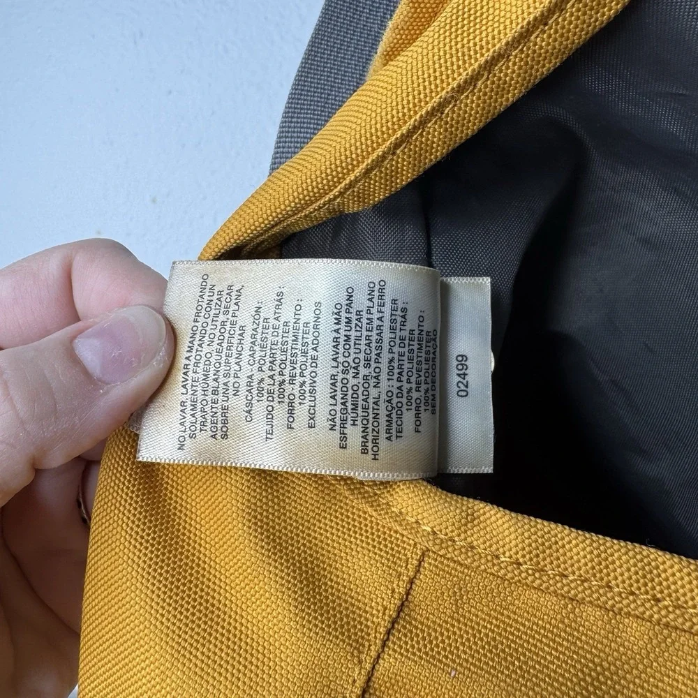 Columbia Yellow & Gray Messenger Bag Crossbody School Vintage Grunge Y2K - Flaws